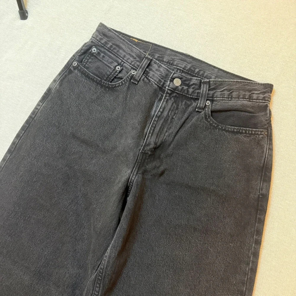 Levi's 578 Baggy Jeans Mens 30x30 Black Washed Wide Leg Denim Pants